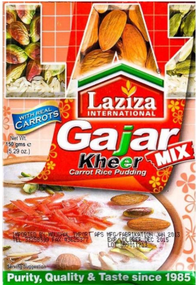 LAZIZA KHEER MIX GAJAR - 155 gm
