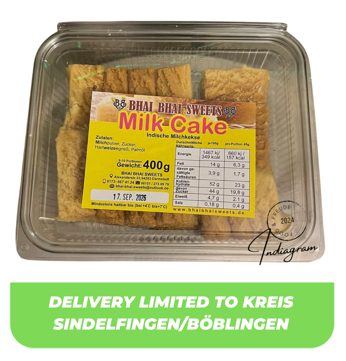 MILK CAKE - BHAI BHAI SWEETS