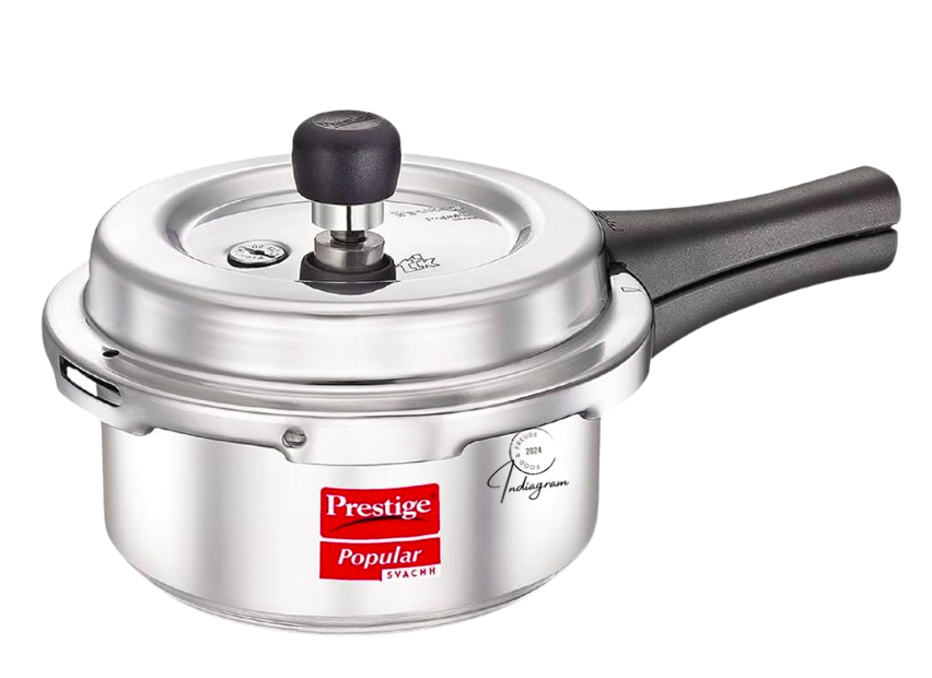 PRESTIGE ALUMINIUM POPULAR PLUS SVACHH COOKER (No Refund/No Guarantee) - 2Ltr.