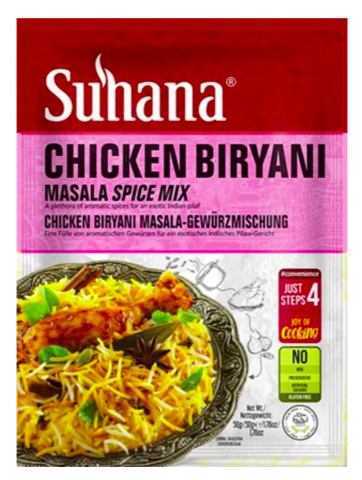 SUHANA CHICKEN BIRYANI MASALA SPICE MIX - 50g