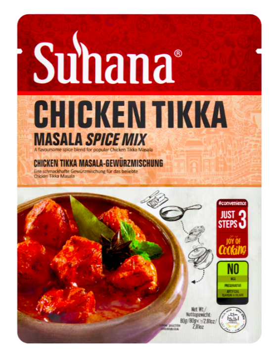 SUHANA CHICKEN TIKKA MASALA SPICE MIX - 80g