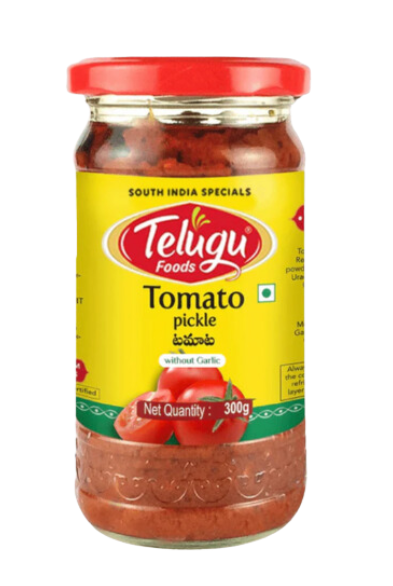 TELUGU-TOMATE OHNE KNOBLAUCH-PICKLE - 300 g