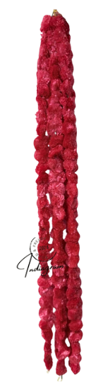 DIWALI GENDA PHOOL LADI - Red (Size:1.2m) - Set of 2
