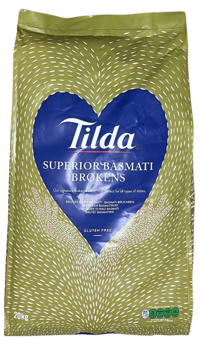 TILDA BROKEN BASMATI RICE - 20Kg(BBD- DECEMBER 2027)