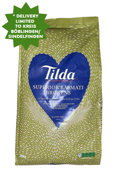 TILDA BROKEN BASMATI RICE - 20Kg(BBD- DECEMBER 2027)