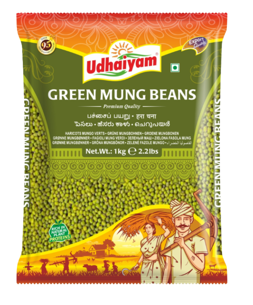 UDHAIYAM GREEN MUNG BEANS - 1Kg