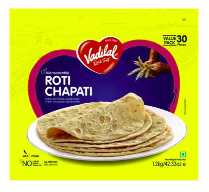 VADILAL ROTI FROZEN (VALUE PACK) - 1200g