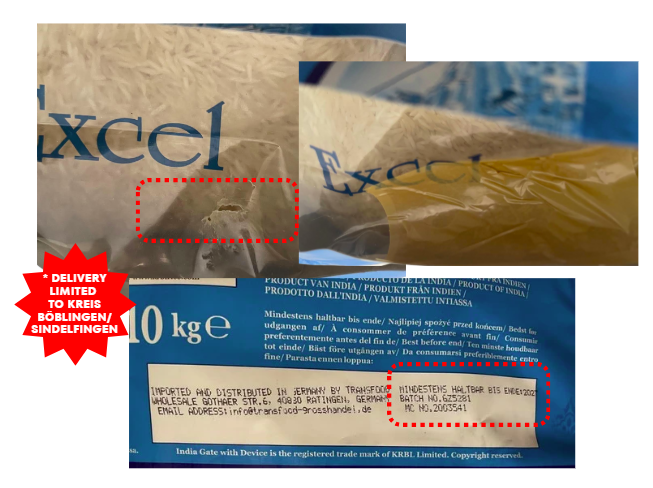 INDIA GATE EXTRA LONG BASMATI RICE (EXCEL)- 10kg (BBD - END 2027)*
