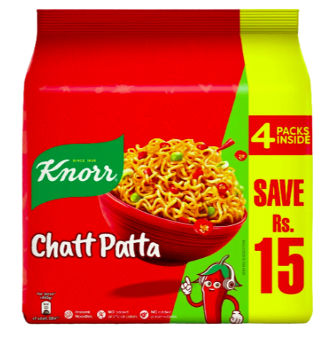 KNORR CHATT PATTA NOODLES(4 packs) - 200g